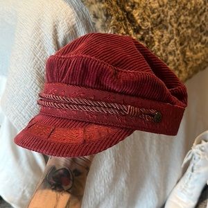 Burgundy Brixton cap